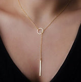 Cross Lariat Necklace