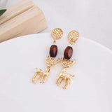 Deer Drop Earrings